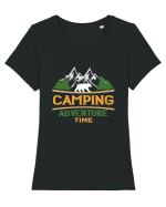 Camping Adventure Time Tricou mânecă scurtă guler larg fitted Damă Expresser