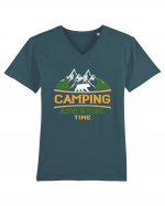 Camping Adventure Time Tricou mânecă scurtă guler V Bărbat Presenter