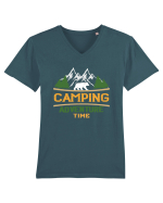 Camping Adventure Time Tricou mânecă scurtă guler V Bărbat Presenter