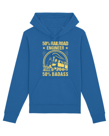 50% Railroad Engineer 50% Badass Royal Blue