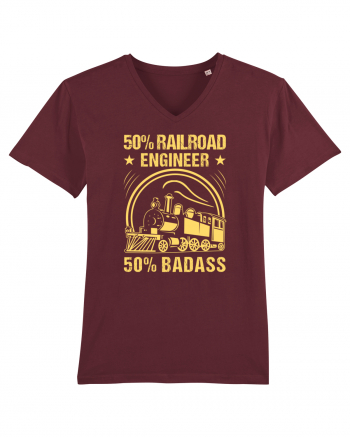 50% Railroad Engineer 50% Badass Burgundy