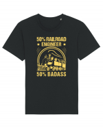 50% Railroad Engineer 50% Badass Tricou mânecă scurtă Unisex Rocker