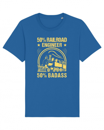 50% Railroad Engineer 50% Badass Royal Blue