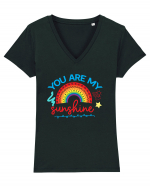 You Are My Sunshine Tricou mânecă scurtă guler V Damă Evoker