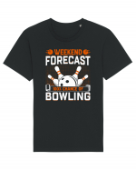 Weekend forecast 100% chance of bowling Tricou mânecă scurtă Unisex Rocker