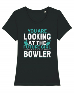 You are looking at the future girl bowler Tricou mânecă scurtă guler larg fitted Damă Expresser