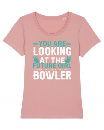 You are looking at the future girl bowler Canyon Pink