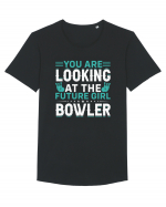 You are looking at the future girl bowler Tricou mânecă scurtă guler larg Bărbat Skater