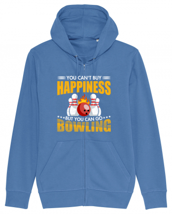 You can't buy happiness but you can go bowling Bright Blue