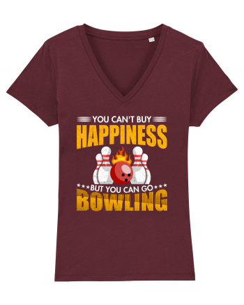 You can't buy happiness but you can go bowling Burgundy