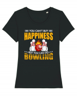 You can't buy happiness but you can go bowling Tricou mânecă scurtă guler larg fitted Damă Expresser