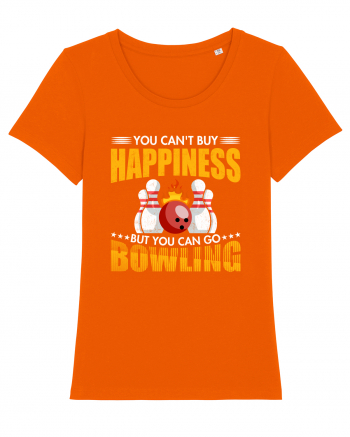 You can't buy happiness but you can go bowling Bright Orange