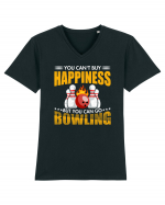 You can't buy happiness but you can go bowling Tricou mânecă scurtă guler V Bărbat Presenter