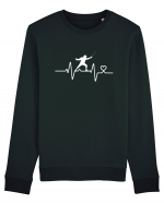 Heart Beat I love fencing Bluză mânecă lungă Unisex Rise