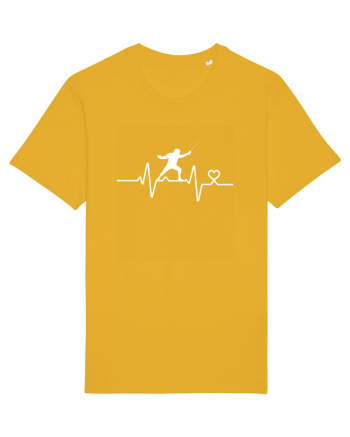 Heart Beat I love fencing Spectra Yellow