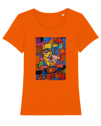 Portret Abstract Bright Orange
