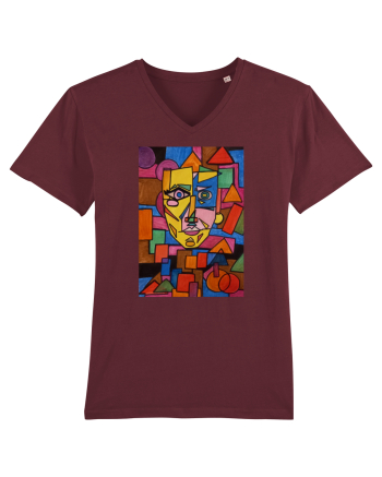 Portret Abstract Burgundy
