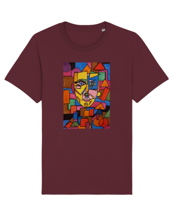 Portret Abstract Burgundy