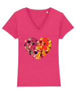 Coffee lovers Tricou mânecă scurtă guler V Damă Evoker