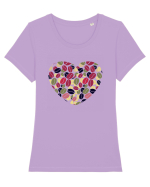 Coffee lovers Tricou mânecă scurtă guler larg fitted Damă Expresser