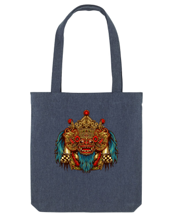 Barong Mask from Bali Midnight Blue