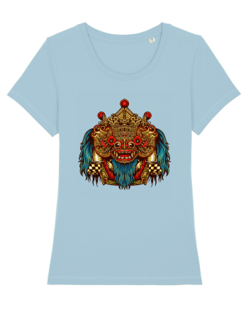 Barong Mask from Bali Sky Blue