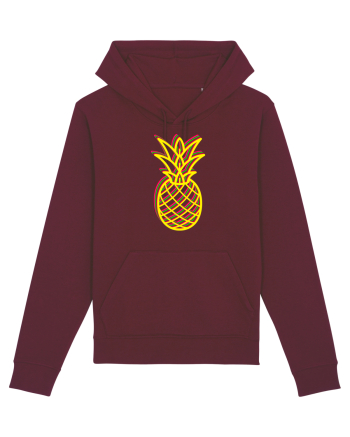 Trippy Pineapple  Burgundy
