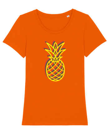 Trippy Pineapple  Bright Orange