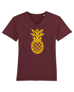 Trippy Pineapple  Tricou mânecă scurtă guler V Bărbat Presenter