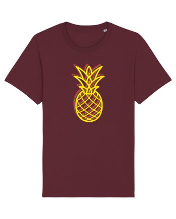 Trippy Pineapple  Burgundy