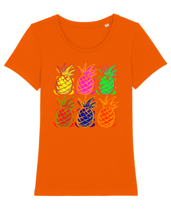 Trippy Pineapple  Bright Orange