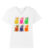 Trippy Pineapple  Tricou mânecă scurtă guler V Bărbat Presenter