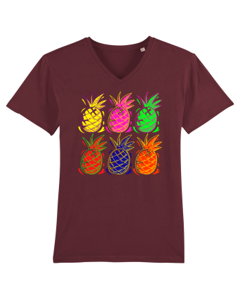 Trippy Pineapple  Burgundy