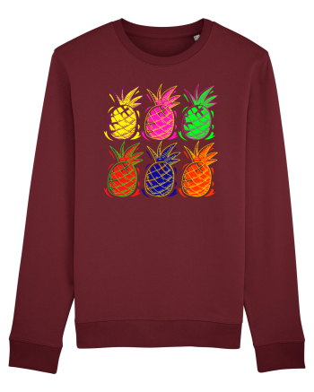 Trippy Pineapple  Burgundy