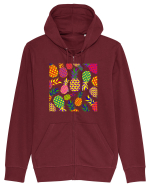 Trippy Pineapple  Hanorac cu fermoar Unisex Connector