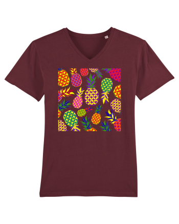 Trippy Pineapple  Burgundy