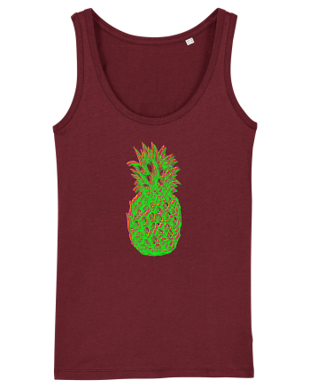 Trippy Pineapple  Burgundy
