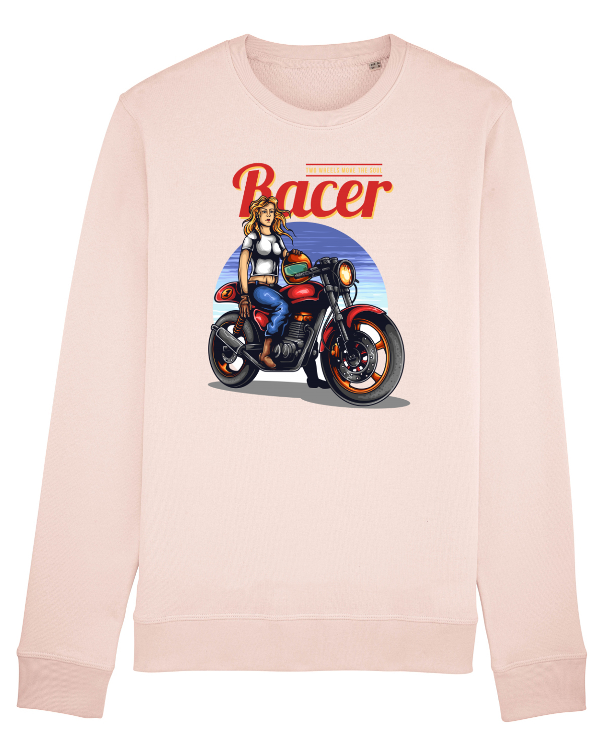 Bluză mânecă lungă Unisex Rise Candy Pink