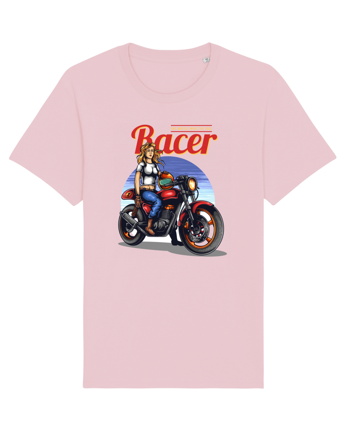 Tricou mânecă scurtă Unisex Rocker Cotton Pink