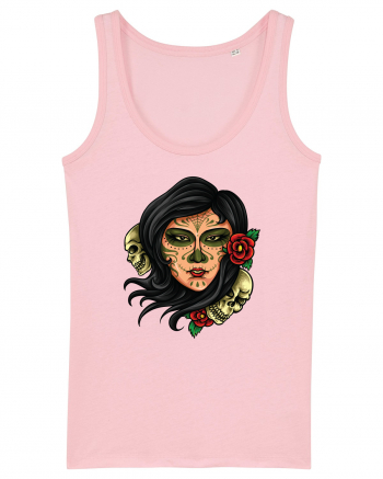 Day Of The Dead Cotton Pink