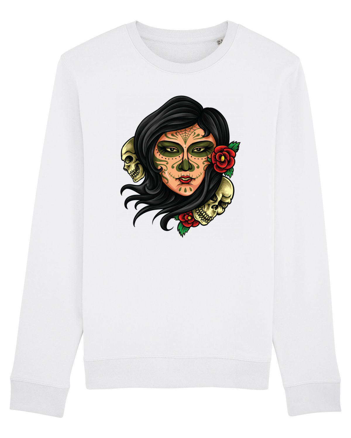 Bluză mânecă lungă Unisex Rise White