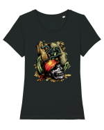Dead Pirate Tricou mânecă scurtă guler larg fitted Damă Expresser