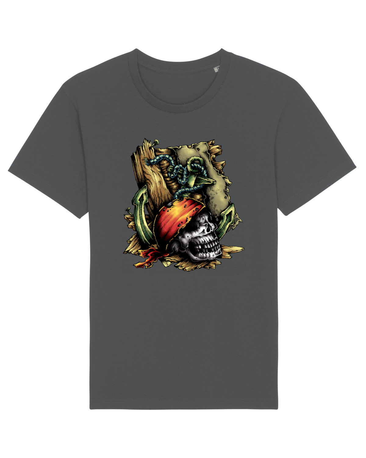 Tricou mânecă scurtă Unisex Rocker Anthracite