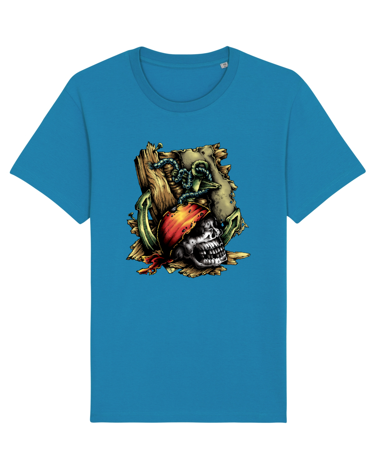 Tricou mânecă scurtă Unisex Rocker Azur