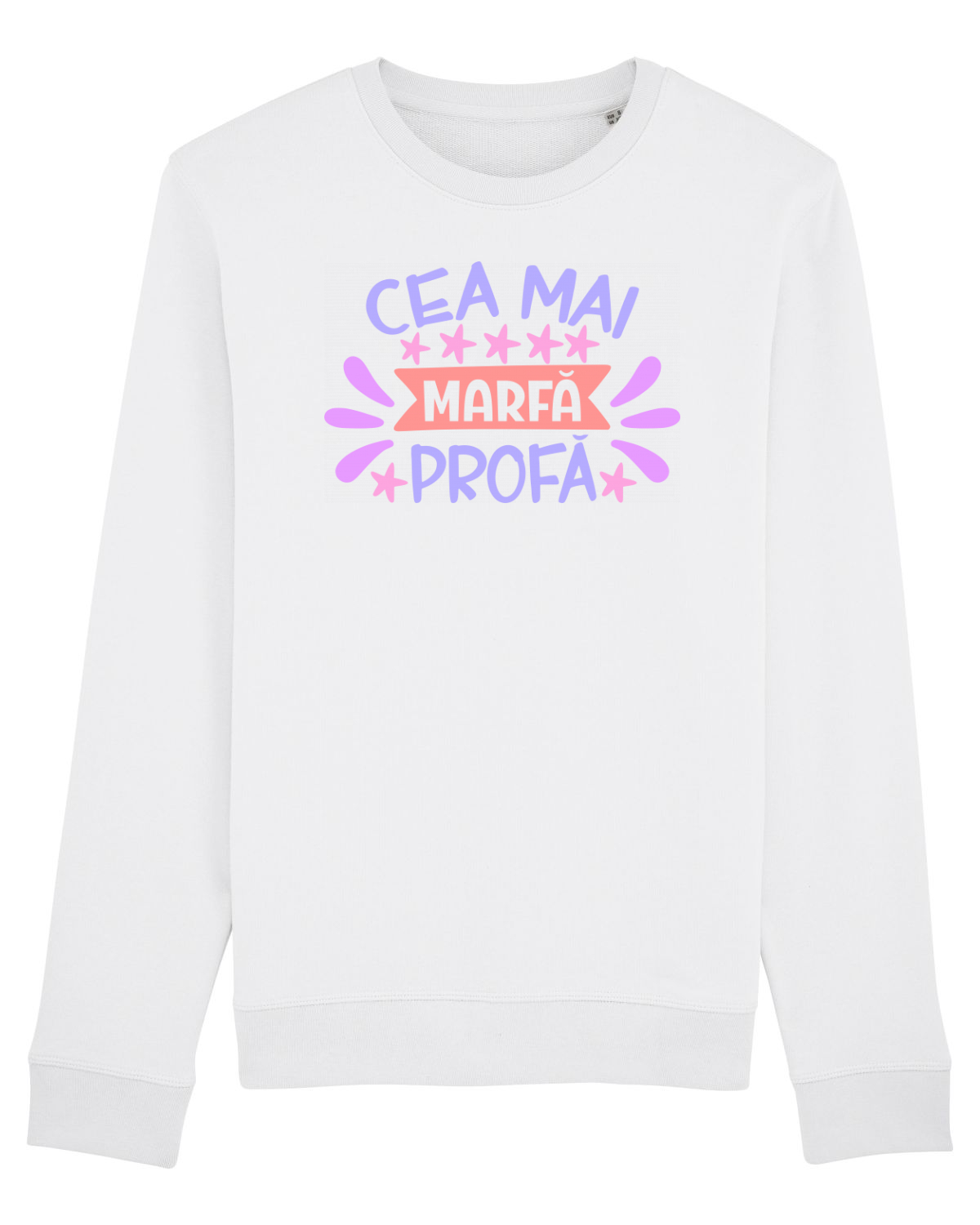 Bluză mânecă lungă Unisex Rise White