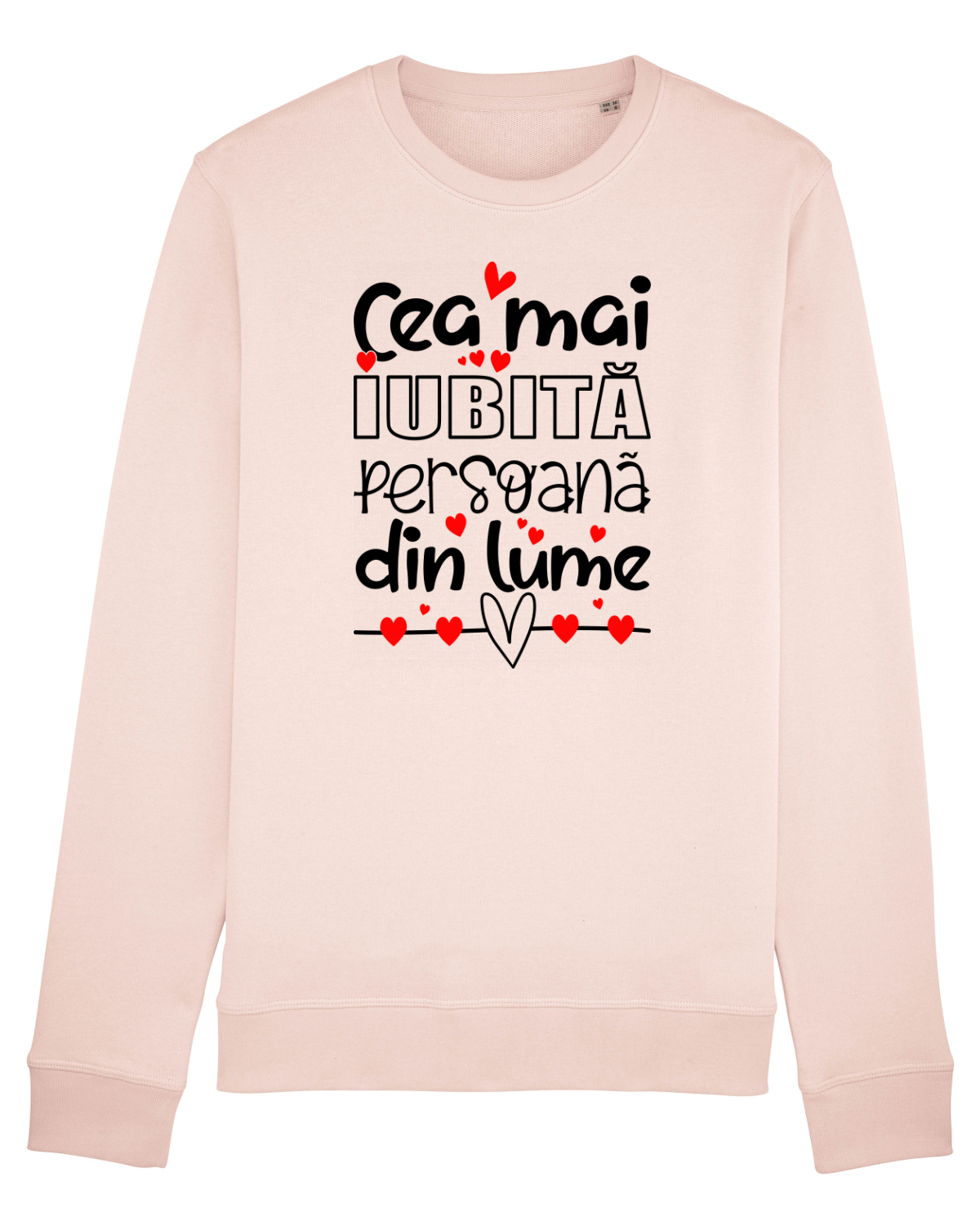 Bluză mânecă lungă Unisex Rise Candy Pink