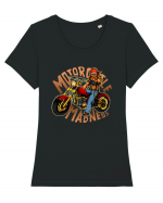 Motorcycle Madness Tricou mânecă scurtă guler larg fitted Damă Expresser