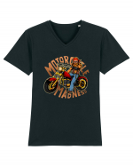 Motorcycle Madness Tricou mânecă scurtă guler V Bărbat Presenter