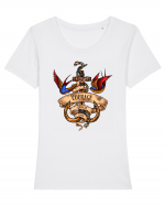 Nautical Spirit Tricou mânecă scurtă guler larg fitted Damă Expresser