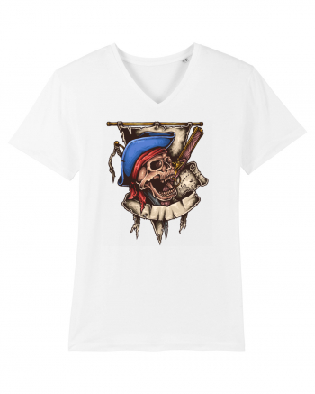 Pirate Skull White